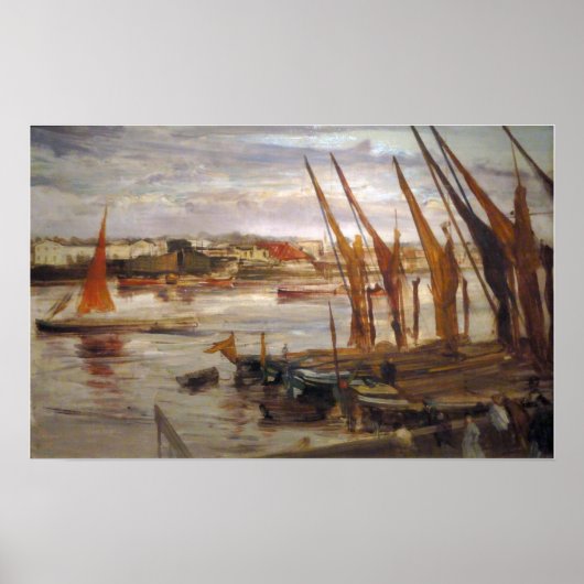 ウィスラー – Battersea Reach 1863 ポスター (正面)