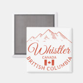 ウィスラーBCカナダマウンテン マグネット (正面/裏面)