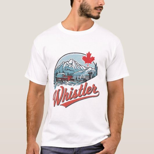 ウィスラーBCカナダ Tシャツ (正面)