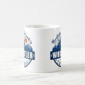 ウィスラーBCバンクーバー – カナダ – レトロヴィンテージ コーヒーマグカップ (中央)