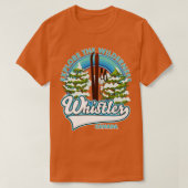ウィスラーCanadaexplore the wilderness ski Tシャツ (デザイン正面)
