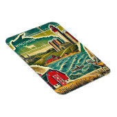 ウィス動揺してグランジコンシン マグネット (右側)