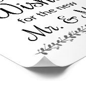 ウィス最高のズ結婚のゲストブックサイン – Rochester ポスター (角)