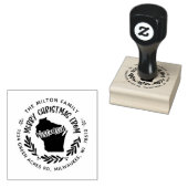 ウィス素朴コンシンメリークリスマス差出人住所 ラバースタンプ (押印)