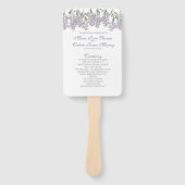 ウィス絵を描テリアファン結婚式 プログラム ハンドファン (正面)