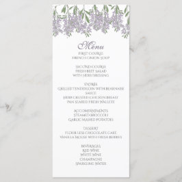 ウィス色彩の鮮やかテリアのメニューカード メニュー