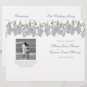 ウィス色彩の鮮やかテリア結婚式 プログラム (正面/裏面)