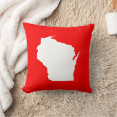 ウィス赤と白コンシン クッション (ブランケット)