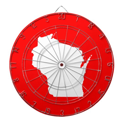 ウィス赤と白コンシン ダーツボード (正面)