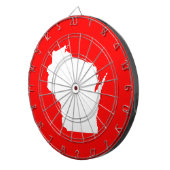 ウィス赤と白コンシン ダーツボード (正面右)