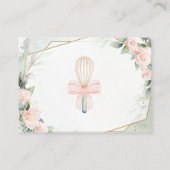 ウィス遠くにクフローラブライダルシャワーウィングウェル エンクロージャーカード (裏面)