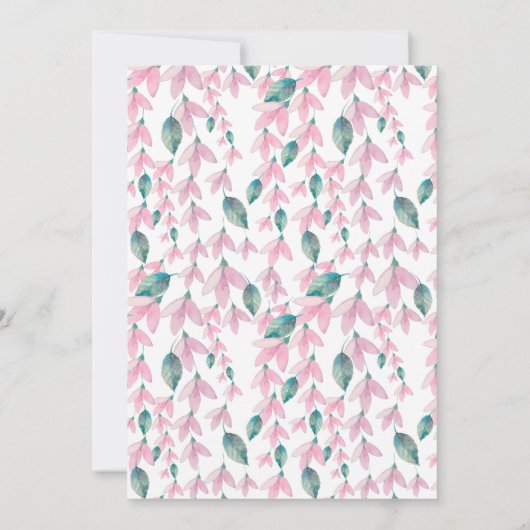 ウィス魅力的テリアブライダルシャワー 招待状 (裏面)