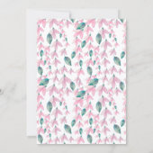 ウィス魅力的テリアブライダルシャワー 招待状 (裏面)