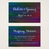 ウィス鮮やか |ダークウォーター結婚カラーのウェブサイト (正面&裏面)