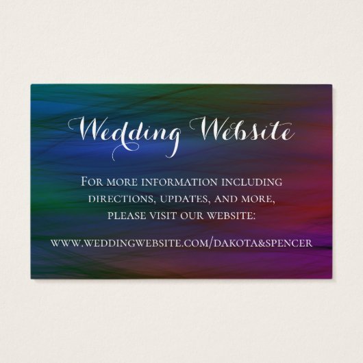 ウィス鮮やか |ダークウォーター結婚カラーのウェブサイト (裏面)