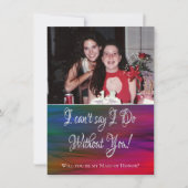 ウィス鮮やか | Photo Cant Say I Do Without You 招待状 (正面)
