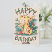 ウィズかわいらしズキリン誕生日 カード (スタンド正面)