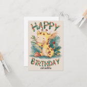 ウィズかわいらしズキリン誕生日 カード (正面/裏面インサイチュ)