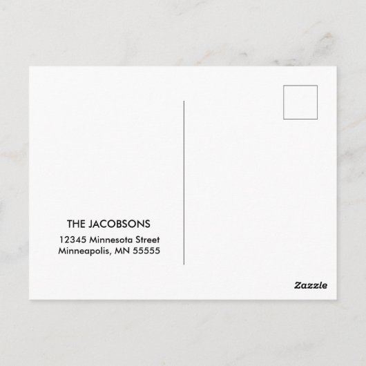 ウィズアニューホームミネソタファームハウス素朴 ポストカード (裏面)