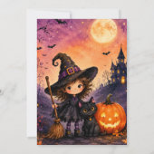 ウィズィカルガールウィッチハロウィンバースデーパーティー 招待状 (裏面)