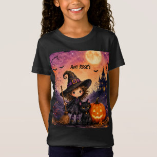 ウィズィカルガールウィッチハロウィン誕生日パーティー Tシャツ