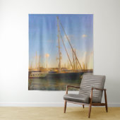 ウィズウィズトセイルズサニーデイシービーチイスラエルエルツリア タペストリー (インサイチュ)