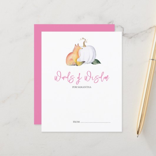 ウィズオブウィズダムアドバイス秋パンプキンキツネ (正面/裏面インサイチュ)