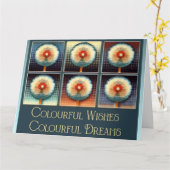 ウィズカラフルドリーカラフルズ – 誕生日カード カード (黄色い花)