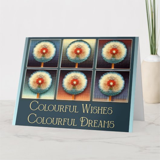 ウィズカラフルドリーカラフルズ – 誕生日カード カード (正面)