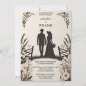 ウィズガーデンフローラ春ウッドボ素朴ホ結婚ズ 招待状 (正面)