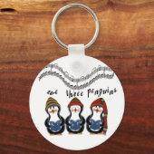 ウィズスリーペンギンTシャツとギフト キーホルダー (正面)