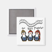 ウィズスリーペンギンTシャツとギフト マグネット (正面/裏面)