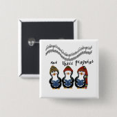 ウィズスリーペンギンTシャツとギフト 缶バッジ (正面&裏面)