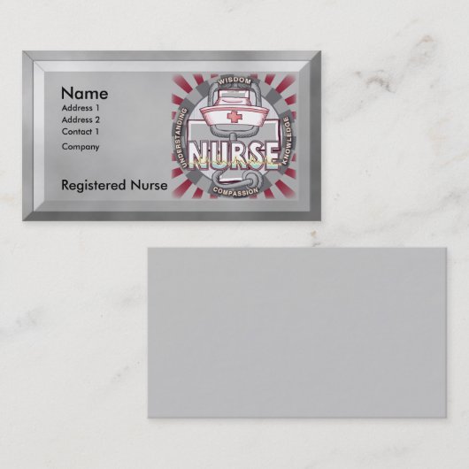 ウィズダムナース 名刺 (正面/裏面)