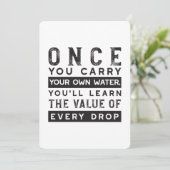 ウィズダム引用文デザイン – すべてのドロップの価値 シーズンカード (スタンド正面)