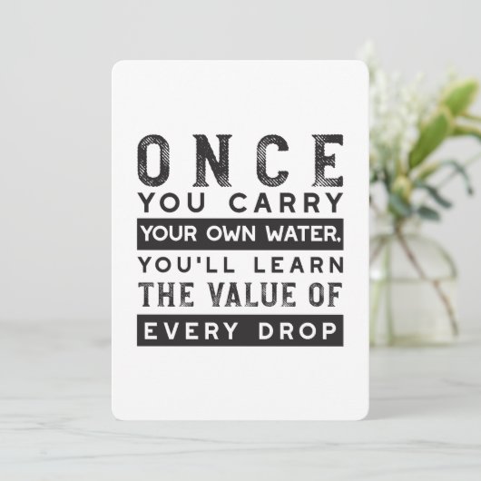 ウィズダム引用文デザイン – すべてのドロップの価値 シーズンカード (スタンド正面)