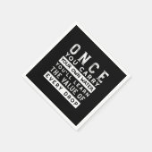 ウィズダム引用文デザイン – すべてのドロップの価値 スタンダードカクテルナプキン (角)