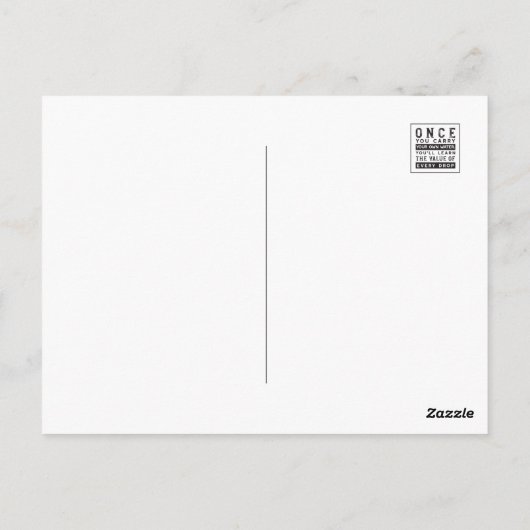 ウィズダム引用文デザイン – すべてのドロップの価値 ポストカード (裏面)