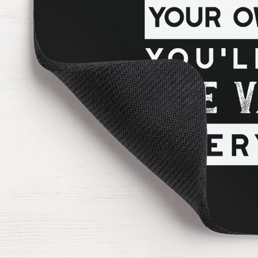 ウィズダム引用文デザイン – すべてのドロップの価値 マウスパッド (コーナー)