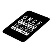 ウィズダム引用文デザイン – すべてのドロップの価値 マグネット (左側)