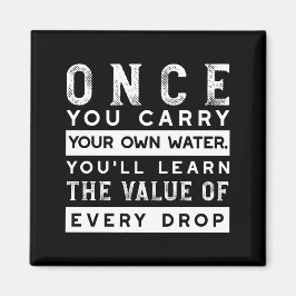 ウィズダム引用文デザイン – すべてのドロップの価値 マグネット