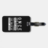 ウィズダム引用文デザイン – すべてのドロップの価値 ラゲッジタグ (裏面横)