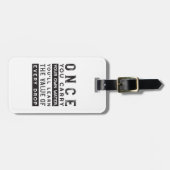 ウィズダム引用文デザイン – すべてのドロップの価値 ラゲッジタグ (正面横)