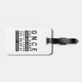 ウィズダム引用文デザイン – すべてのドロップの価値 ラゲッジタグ (裏面横)