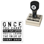 ウィズダム引用文デザイン – すべてのドロップの価値 ラバースタンプ (押印)