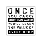 ウィズダム引用文デザイン – すべてのドロップの価値 ラバースタンプ (インプリント)