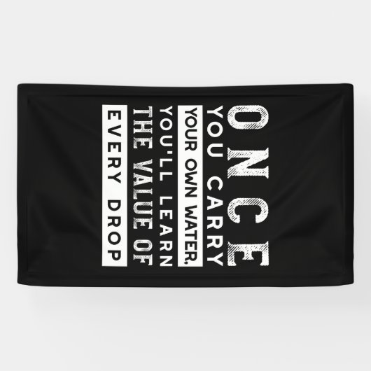 ウィズダム引用文デザイン – すべてのドロップの価値 横断幕 (横)