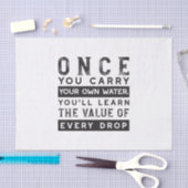 ウィズダム引用文デザイン – すべてのドロップの価値 薄葉紙 (クラフト)