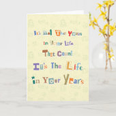 ウィズダム誕生日 カード (黄色い花)