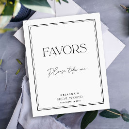 ウィズブエレガントラック&ホワイトブライダルシャワー ポスター